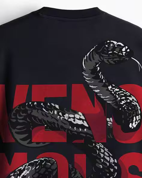 TOGS & TERRE Men Typographic Loose Fit T-Shirt