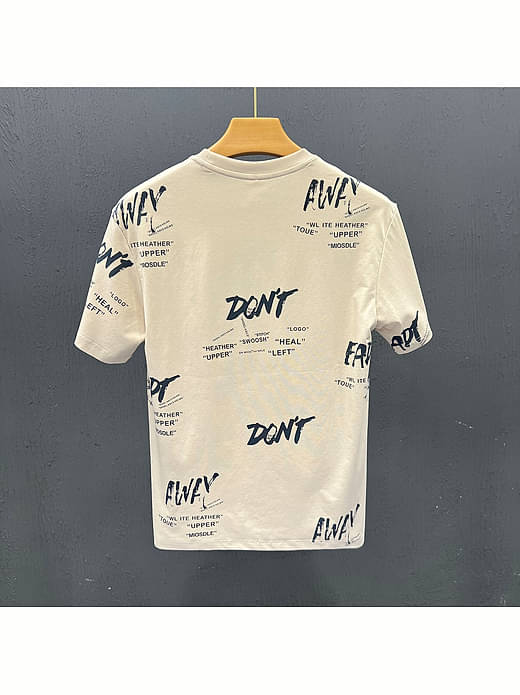 FABRIPPLE Polyester Regular Fit Printed Half Sleeves Men's Round T-Shirt - yellow Green