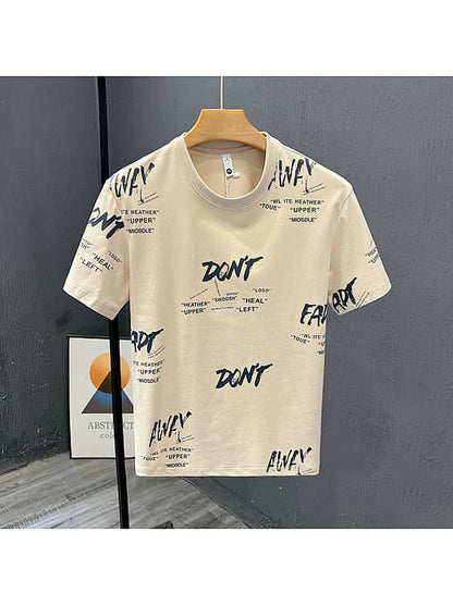 FABRIPPLE Polyester Regular Fit Printed Half Sleeves Men's Round T-Shirt - yellow Green